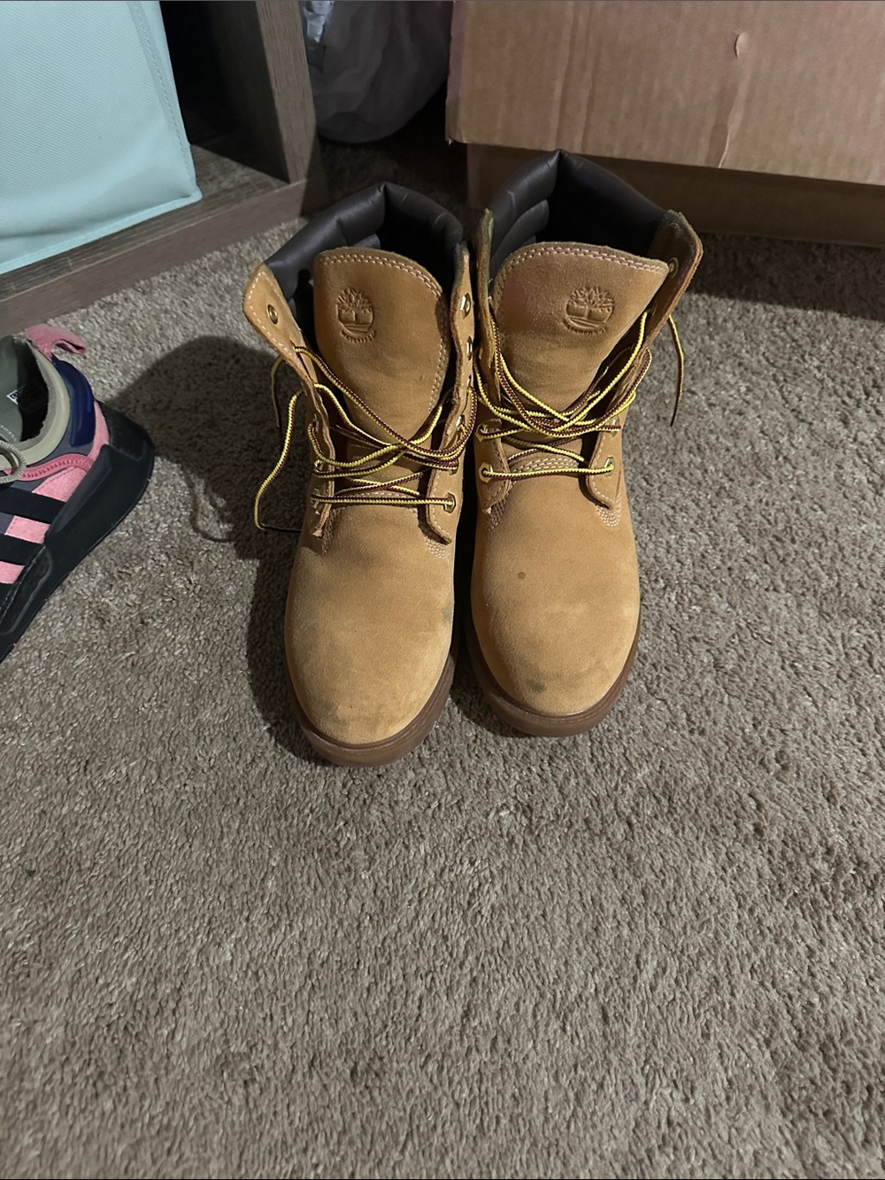 Timberland Wheat Nubuck Lace-Up Men's Work Boots
